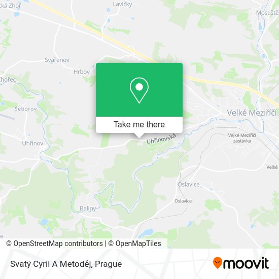 Svatý Cyril A Metoděj map