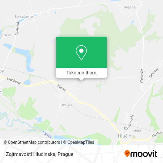 Zajímavosti Hlucinska map