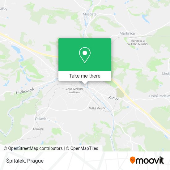 Карта Špitálek