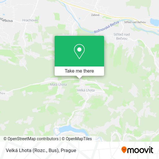 Карта Velká Lhota (Rozc., Bus)