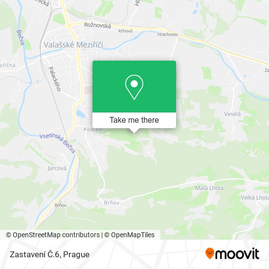 Zastavení Č.6 map