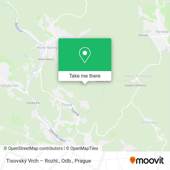 Tisovský Vrch – Rozhl., Odb. map