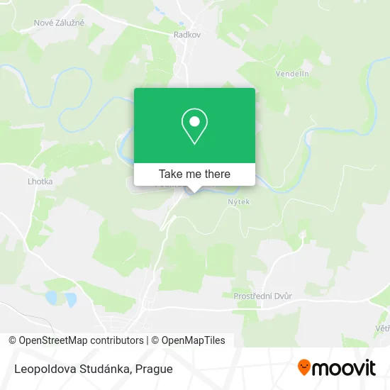 Карта Leopoldova Studánka