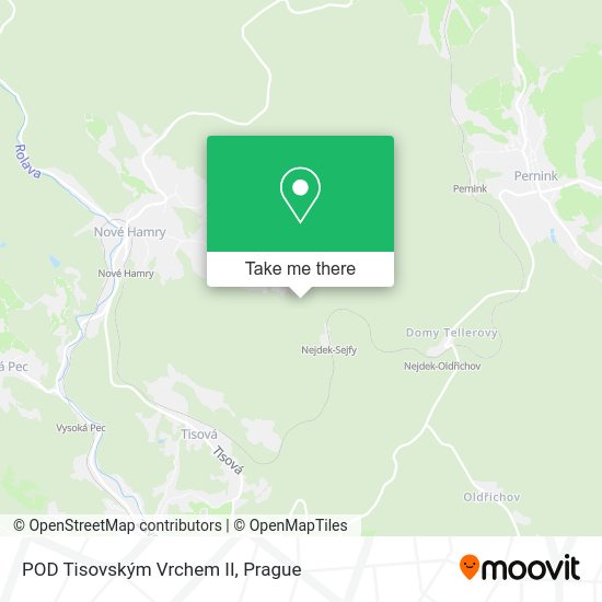 POD Tisovským Vrchem II map