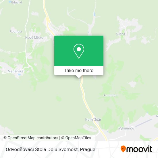 Odvodňovací Štola Dolu Svornost map