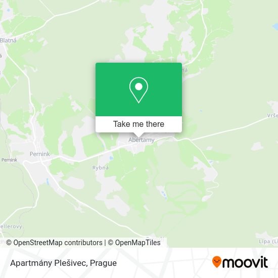 Apartmány Plešivec map