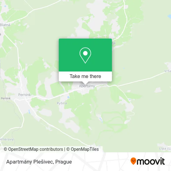 Карта Apartmány Plešivec