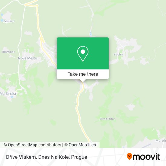 Dříve Vlakem, Dnes Na Kole map