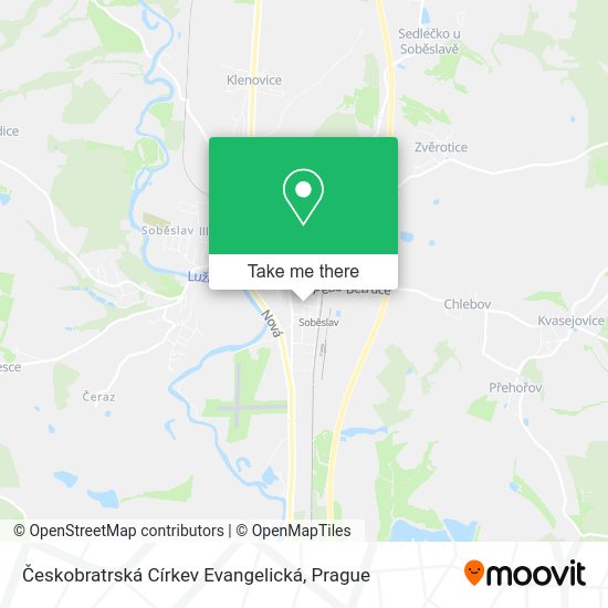 Českobratrská Církev Evangelická map