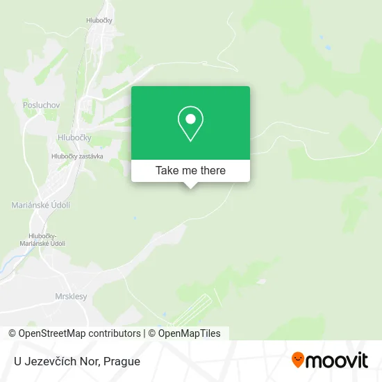 Карта U Jezevčích Nor