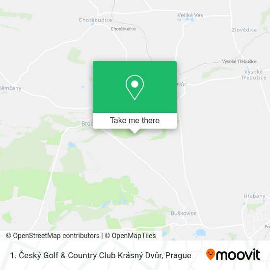 1. Český Golf & Country Club Krásný Dvůr map