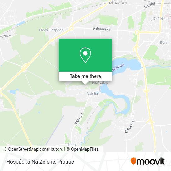 Hospůdka Na Zelené map