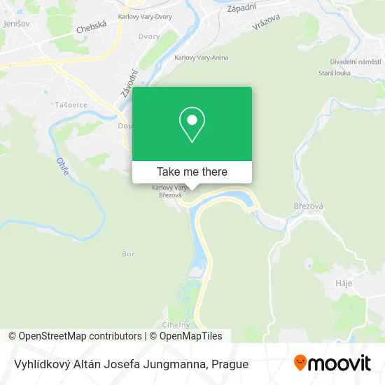 Карта Vyhlídkový Altán Josefa Jungmanna