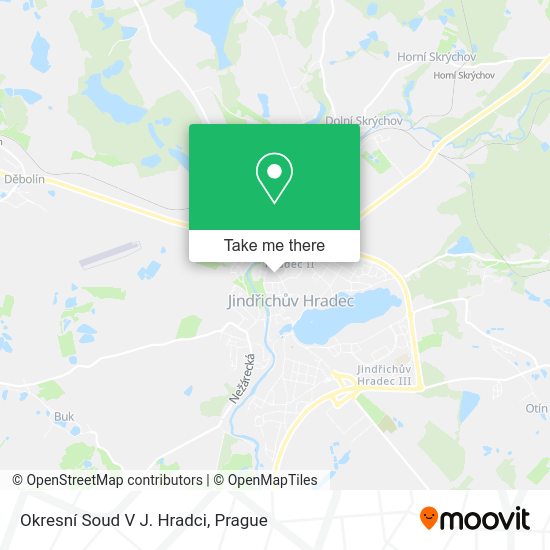 Okresní Soud V J. Hradci map
