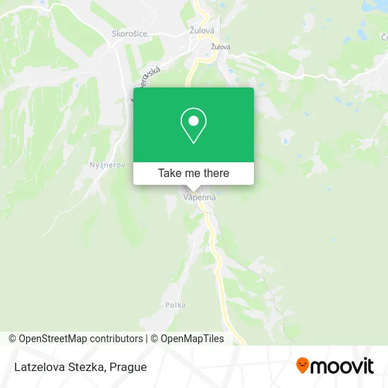 Карта Latzelova Stezka