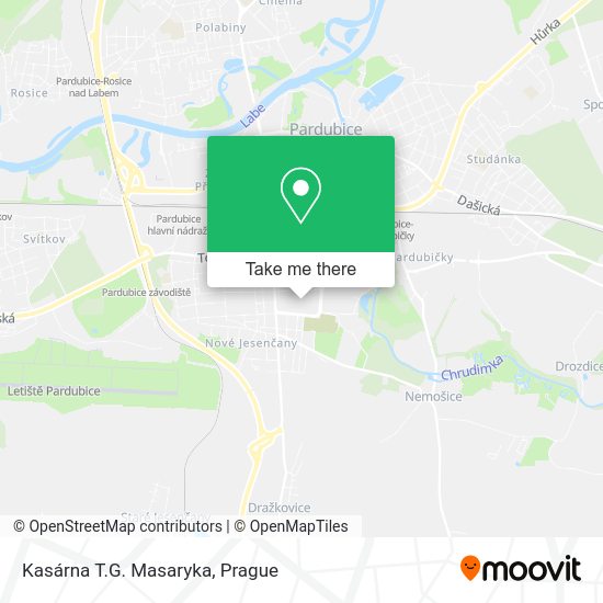 Kasárna T.G. Masaryka map