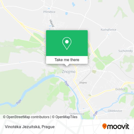 Vinotéka Jezuitská map