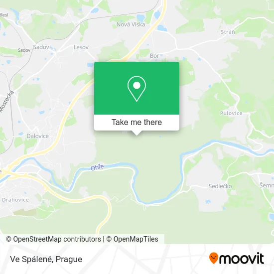 Карта Ve Spálené