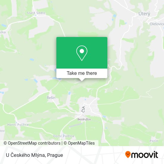 U Českého Mlýna map