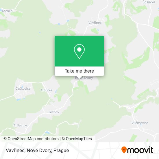 Vavřinec, Nové Dvory map
