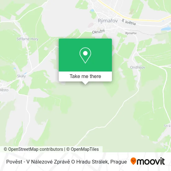 Карта Pověst - V Nálezové Zprávě O Hradu Strálek