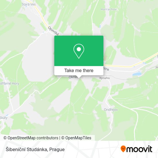 Šibeniční Studánka map