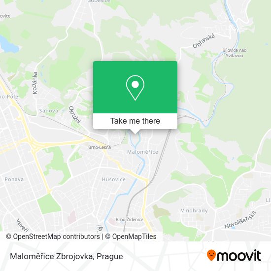 Maloměřice Zbrojovka map