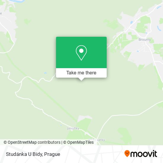 Studánka U Bídy map