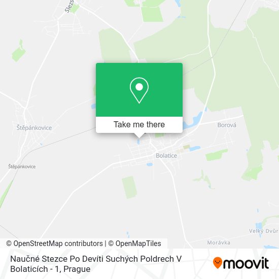 Naučné Stezce Po Devíti Suchých Poldrech V Bolaticích - 1 map