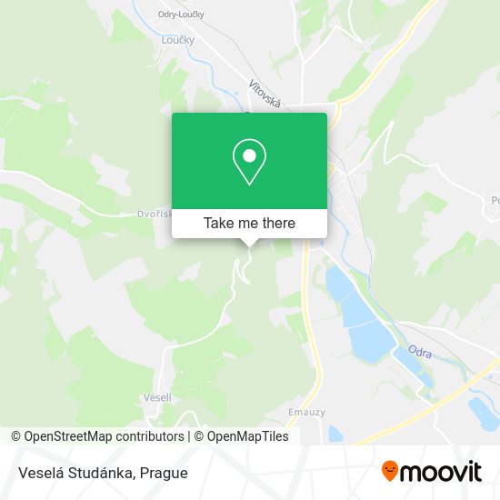 Veselá Studánka map