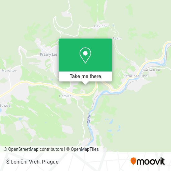 Šibeniční Vrch map