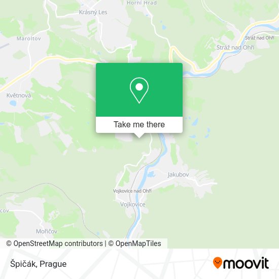 Карта Špičák