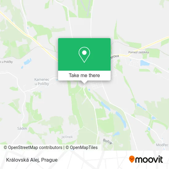Карта Královská Alej