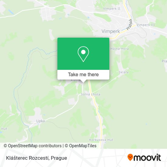 Klášterec Rozcestí map