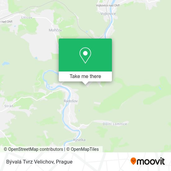 Bývalá Tvrz Velichov map