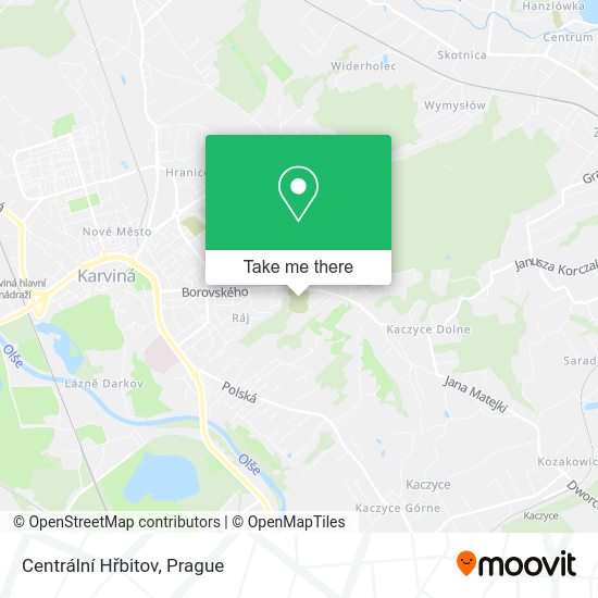 Centrální Hřbitov map