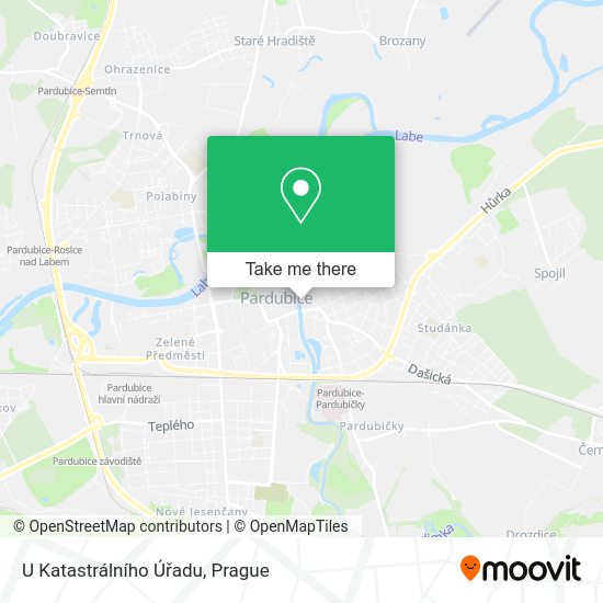 U Katastrálního Úřadu map
