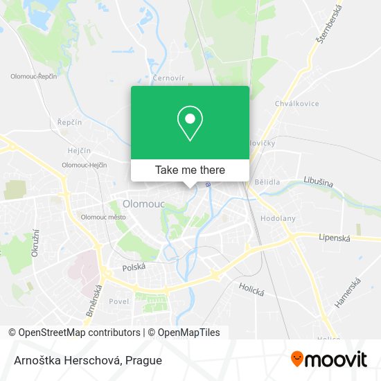 Arnoštka Herschová map