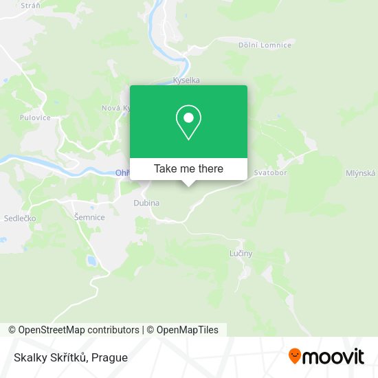 Skalky Skřítků map