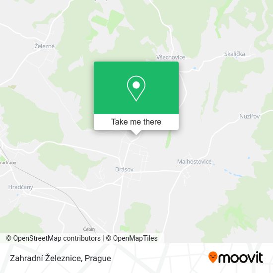Zahradní Železnice map