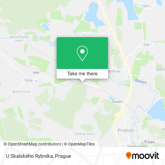 Карта U Skalského Rybníka