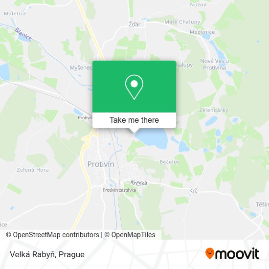 Карта Velká Rabyň