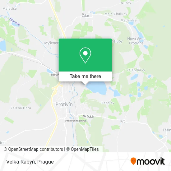 Карта Velká Rabyň