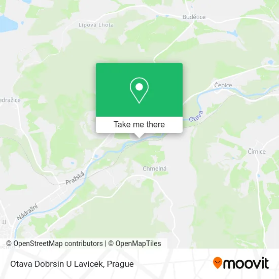 Карта Otava Dobrsin U Lavicek