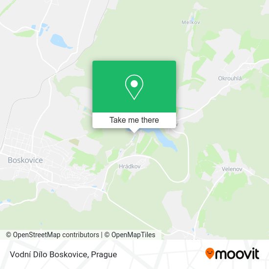 Vodní Dílo Boskovice map