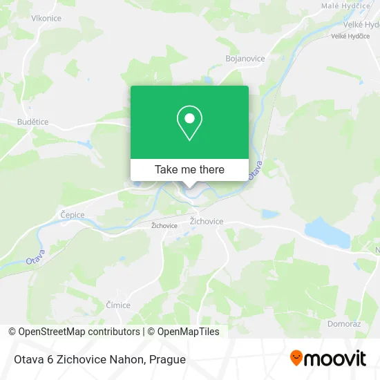 Карта Otava 6 Zichovice Nahon