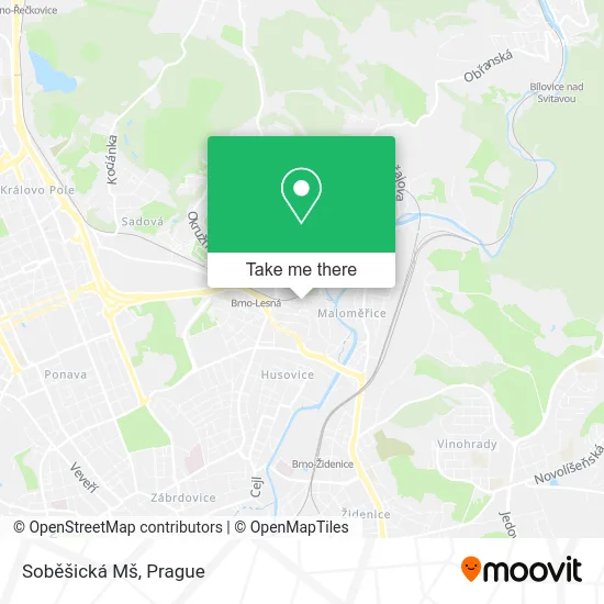 Карта Soběšická Mš
