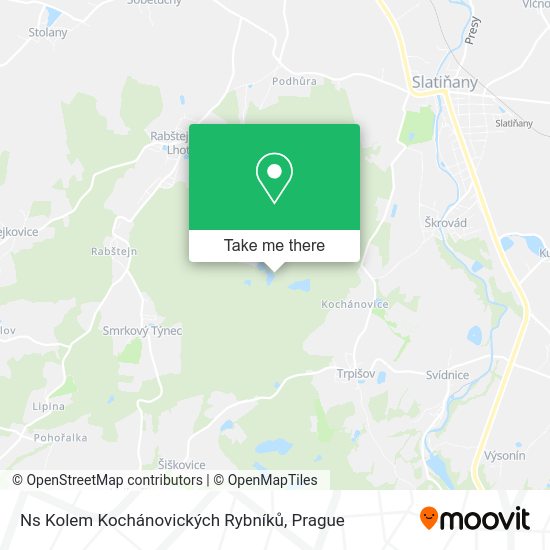 Ns Kolem Kochánovických Rybníků map