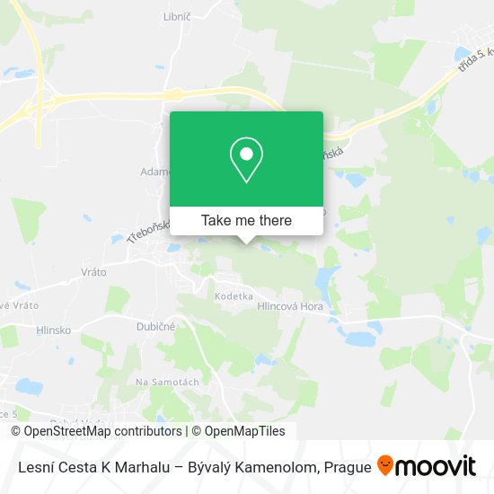 Lesní Cesta K Marhalu – Bývalý Kamenolom map
