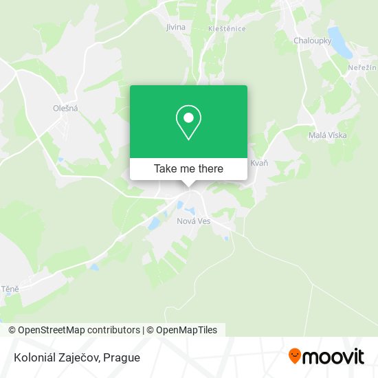 Карта Koloniál Zaječov